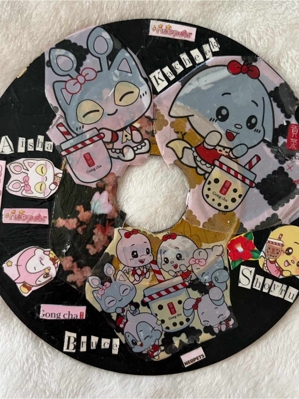Neopets Decorative Vinyl Record Art * Gong Cha